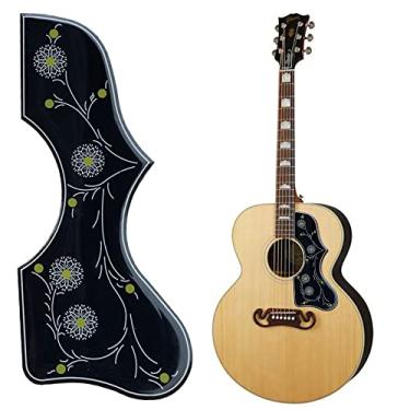 Imagem de Escudo de palheta de 109 cm para guitarra acústica SJ200 preta e direita (mão esquerda)