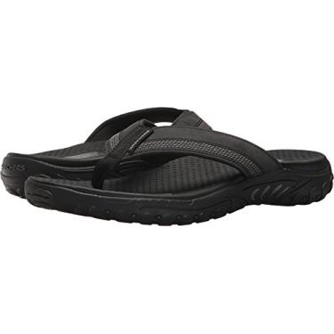 Imagem de Skechers Chinelo masculino cobano relaxado Reggae, Preto, 10