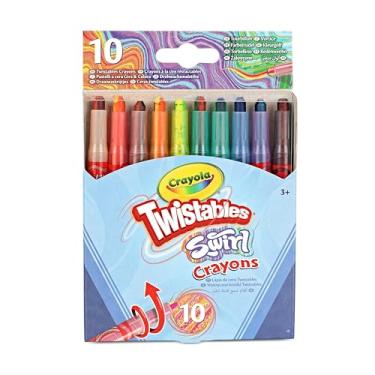 Imagem de Crayola Swirl Mini Twistable Crayons - Assorted Colours (Pack of 10) | Magical Swirl Effect Will Draw 4 Colours Per Crayon | Ideal for Kids Ages 3+