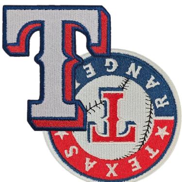 Imagem de JEFUZH Remendos de beisebol, Texas Iron on Patches, Patch de beisebol bordado para chapéus, camisetas, mochilas, jeans e muito mais (Texas)