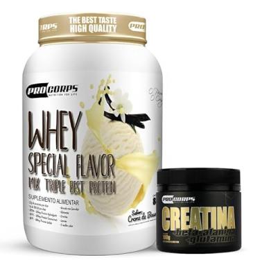 Imagem de Kit Whey Special Flavor 840g 3W Best Protein + Creatina Beta Alanina e Glutamina 100g (840g, Creme de Baunilha)