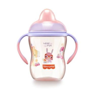 Imagem de Copo de Treinamento com Bico Semi-rígido First Moments 270ml Rosa Fisher Price - BB1015OUT [Reembalado] BB1015OUT