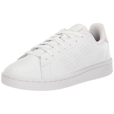 Imagem de adidas Tênis feminino Advantage Shoes, Branco/Branco/Zero Metálico, 34