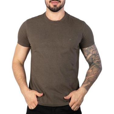 Imagem de Camiseta Ellus Cotton Melange Classic Marrom