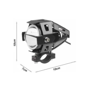 Imagem de Par Farol De Milha Ultra Led U7 30w 12v Auxiliar Moto Botão - U7Led