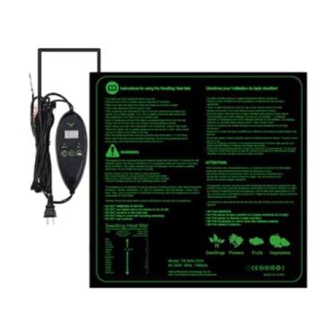 Imagem de IEUDNS Tapete de aquecimento para mudas, viveiro de plantas, almofada de aquecimento hidropônica, aquecedor de plantas para acessórios de estufa, 20 Polegadas X 20