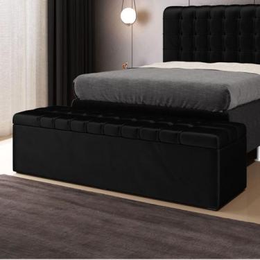 Imagem de Calçadeira Alpha 195 King N-024 Veludo Preto Aradecor, Preto, KING
