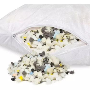 Imagem de Floco Espuma Enchimento De Travesseiro Almofada E Puffs 1kg - Casatela