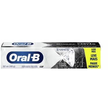 Imagem de Creme Dental Oral-B Mineral Clean Com Carvão - 3D White 140g