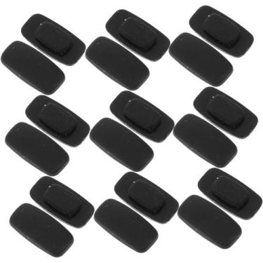 Imagem de 20 Par Plaqueta Silicone Armação Óculos Solar Sol Grau Retangular Cons