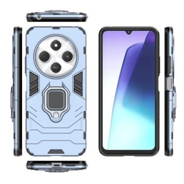 Imagem de Kukoufey Capa compatível com Xiaomi Redmi 14R, suporte magnético para carro compatível com Xiaomi Redmi 14C 4G 2409BRN2CA 2409BRN2CL 2409BRN2CL 2409BRN2CG Capa azul