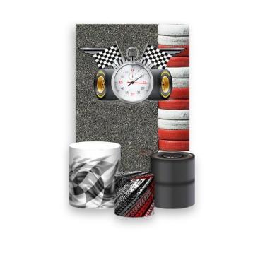 Imagem de Painel De Festa Vertical 1,50 x 2,20 + Trio De Capas Cilindro -  Kart 
