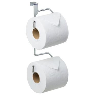 Imagem de Porta Papel Higiênico para Caixa de Descarga Suporte para Dois Rolos S