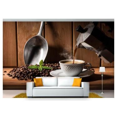 Imagem de Papel De Parede Café Preto Manhã Fresco 3D Al104 - Você Decora