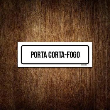 Imagem de Placa De Sinalização Setor - Porta Corta-Fogo (30X10) - Sinalizo