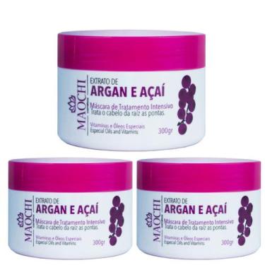 Imagem de Kit 3UN Creme De Hidratação Tratamento Intensivo Ativos Organicos Arga