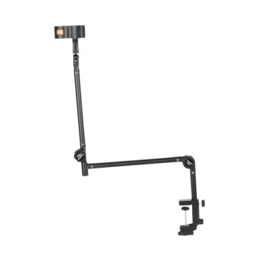 Imagem de UGPLM Suporte para microfone Braço para microfone Suporte para microfone ajustável e resistente multiuso Suporte para mesa para jogos e podcasts, Base de Abdômen