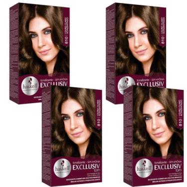 Imagem de Kit 4 TONALIZANTE HASKELL 810 LOURO CLARO ACINZENTADO