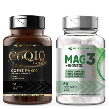 Imagem de Mag3 Taurato Malato Quelato Inositol + Coenzima Q10 Gold 200mg 120Cáps