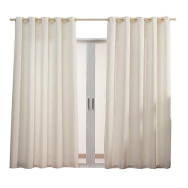 Imagem de Cortina de Janela Tecido Grosso OXFORD 3,00M x 2,80M para Sala Quarto 