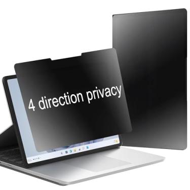 Imagem de BWEDXEZ Película de privacidade fosca de 360 graus para Microsoft SurFace Laptop Studio 2/Laptop Studio 36.6 cm, antirreflexo, antiespião, 4 lados, película macia antiespião