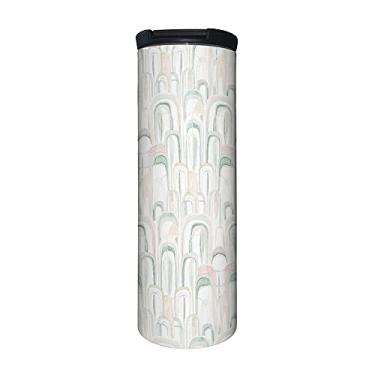 Imagem de CoasterStone, Copo e tampa Syncopation de 500 ml, isolamento duplo, aço inoxidável, barista, café e tampa