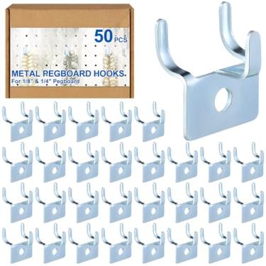 Imagem de Tandefio 50 ganchos para quadro de pinos de metal para pendurar ganchos para pendurar quadros de parede ferramenta de exibição de joias