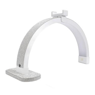 Imagem de Lâmpada de Beleza para Unhas Meia Lua de 16 Polegadas, Lâmpada de Mesa LED de 20 W Com Suporte para Telefone, Sem Cintilação, Proteção para Os Olhos, Temperatura de Cor