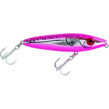 Imagem de Mirrolure 83MR-CRHP andador para superfície de cão She Dog 10 cm de comprimento, acabamento cromado e verde-limão