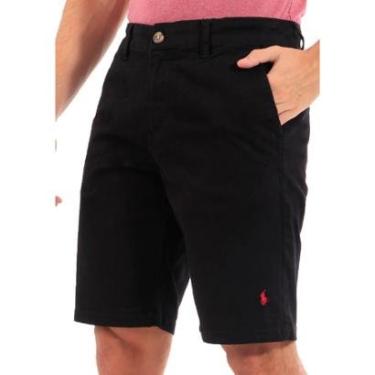 Imagem de Bermuda Ralph Lauren Masculina Sarja Chino Preta-Masculino