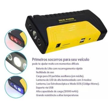 Imagem de Auxiliar De Partida Automotivo E Carregador De Bateria Para Dispositiv