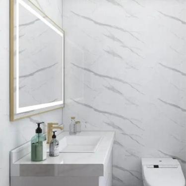 Imagem de Adesivo Para Parede Revestimento Impermeável 10m X 45cm - DecorCola De