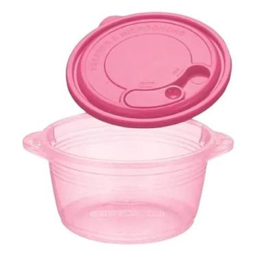 Imagem de Mini Panela Para Micro-ondas Freezer - 1,5 Litros - Nitron, Rosa Claro