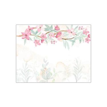 Imagem de Painel de Festa Horizontal 1,55 X 1,20 - Jardim Aquarela Floral 003 - 