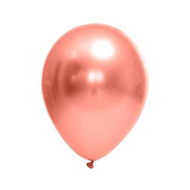 Imagem de Balão de Festa Látex Chrome - Rose Gold - FestBall - Rizzo