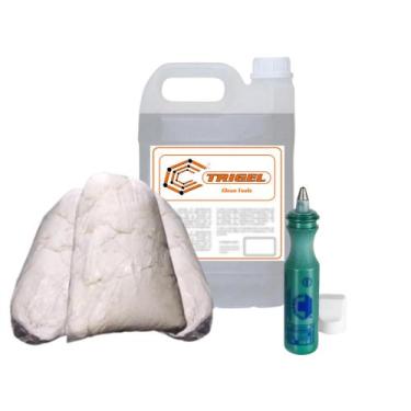 Imagem de Limpa Ferramentas (Clean Tools) 5 Litros, Estopa de Algodão 2Kg & Marc