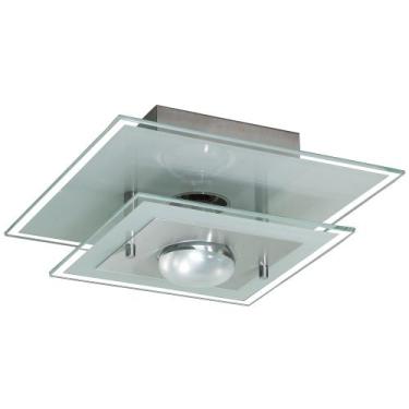 Imagem de Lustre Plafon com 02 Vidros para 01 lâmpada - Ideal para Sala, Cozinha
