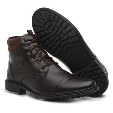 Imagem de Bota Coturno Masculina de Frio em Couro Solado em Borracha - Sollano, 