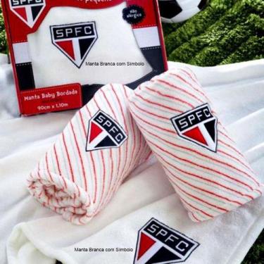 Imagem de Manta Baby Time São Paulo  Bordada Microfibra 90x110m - Jolitex 