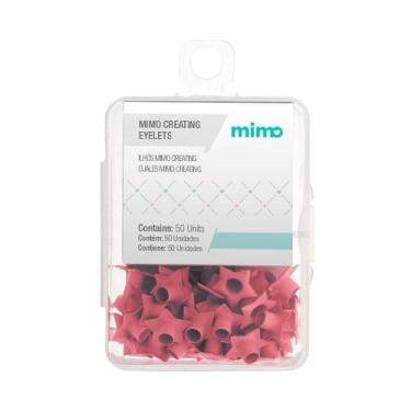 Imagem de Ilhós Mimo Creating - Estrela - Rosa Iogurte - 4,5 mm - 50 Unids