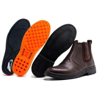 Imagem de Bota Botina Masculina Rodeio Country Couro Legítimo Original - Florati