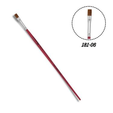 Imagem de Pincel Chato Reto 181-06 Pelo de Boi Tigre