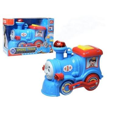Imagem de Trem Locomotiva Infantil Solta Fumaça E Luzes  E Sons Fun Train - Toy 