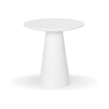 Imagem de Mesa Bistrô Cone 60 cm Tampo Laca Branca Base Branca - Personal Decor 