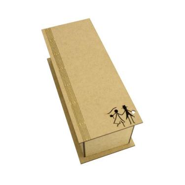 Imagem de Kit 4 Caixa Mini Vinho Chandon e 2 Taça Tampa Dobravel Aplique Casal N