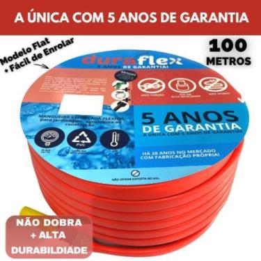 Imagem de Mangueira para Jardim Laranja Chata 100 Metro DuraFlex