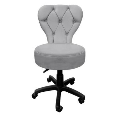 Imagem de Cadeira Mocho SOFT Escritório Estética Veludo - SOFA STORE, Veludo Cin