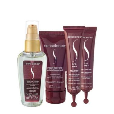 Imagem de Kit Senscience Inner Restore Máscara True Hue Óleo e C.P.R Ampola (3 p