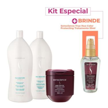 Imagem de Kit Senscience Moisture Silk True Hue Inner Salon Total Oil (4 produto