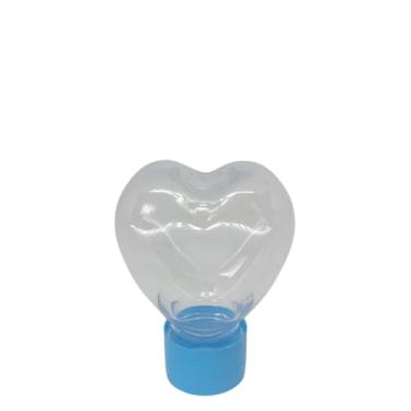 Imagem de 50 Mini Baleiro Coração 50ml - Lembrancinha - Tubete (Azul tropical)